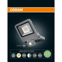 LED Strahler Endura Flood mit Sensor 30W ^ Osram Hot
