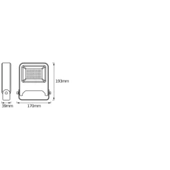 LED Strahler Endura Flood 30W grau ^ Osram Clearance