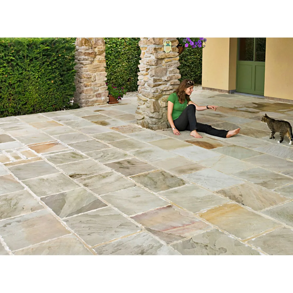 Sandstone Gaya naturgespalten 10 x 10 x 25 cm ^ Best