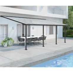 Palram Terrassenüberdachung Olympia 300 x 730 cm grau ^ Palram Canopia Online