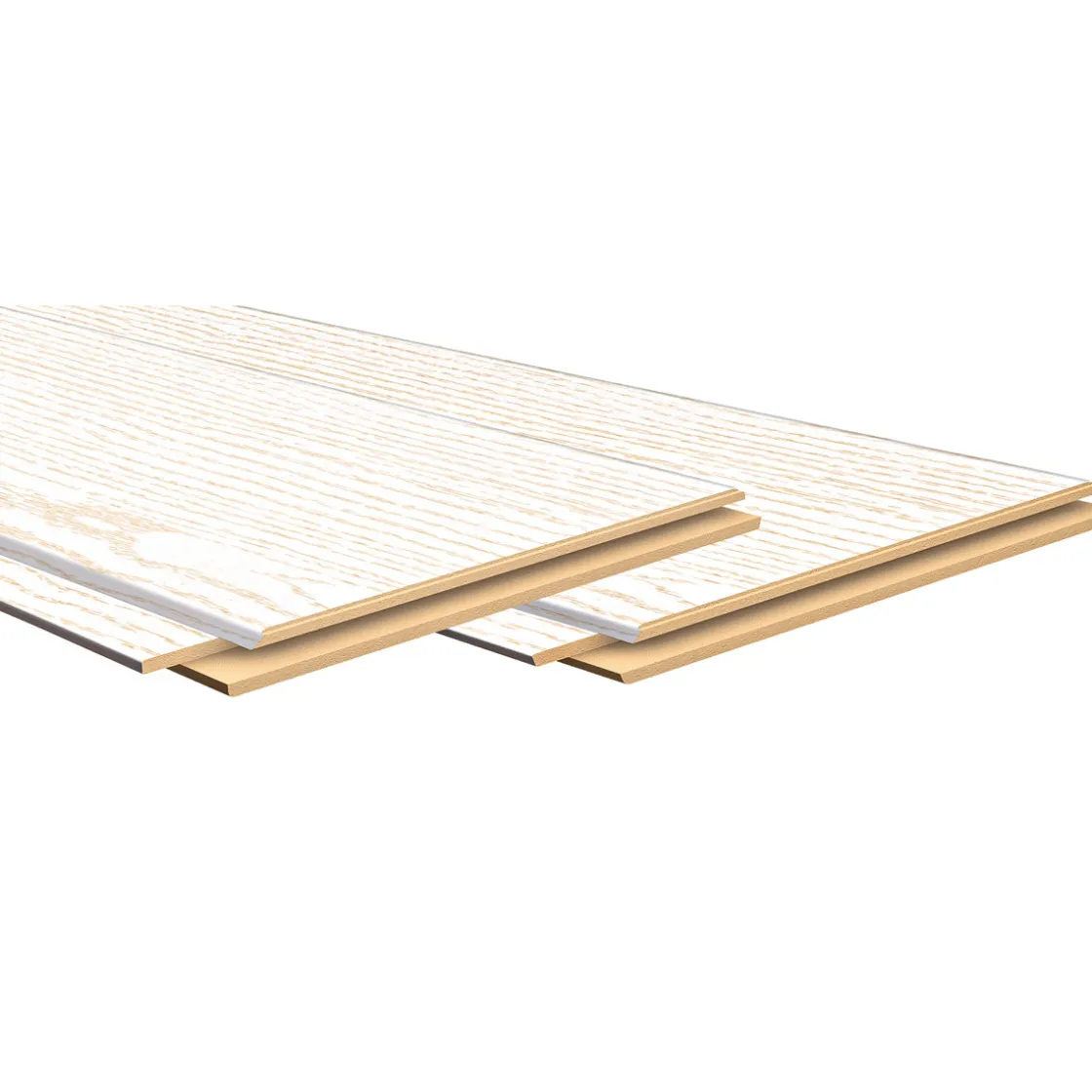 Paneel Basic Eiche weiß 260 x 15,4 cm ^