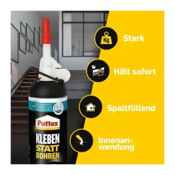 Montagekleber Kleben statt Bohren 133 g ^ Pattex Outlet