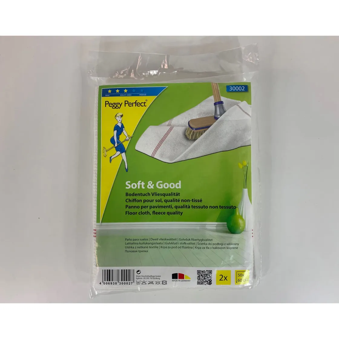 Scheuertuch Vließ 2er Packung 50 x 55 cm ^ Peggy-Perfect Discount