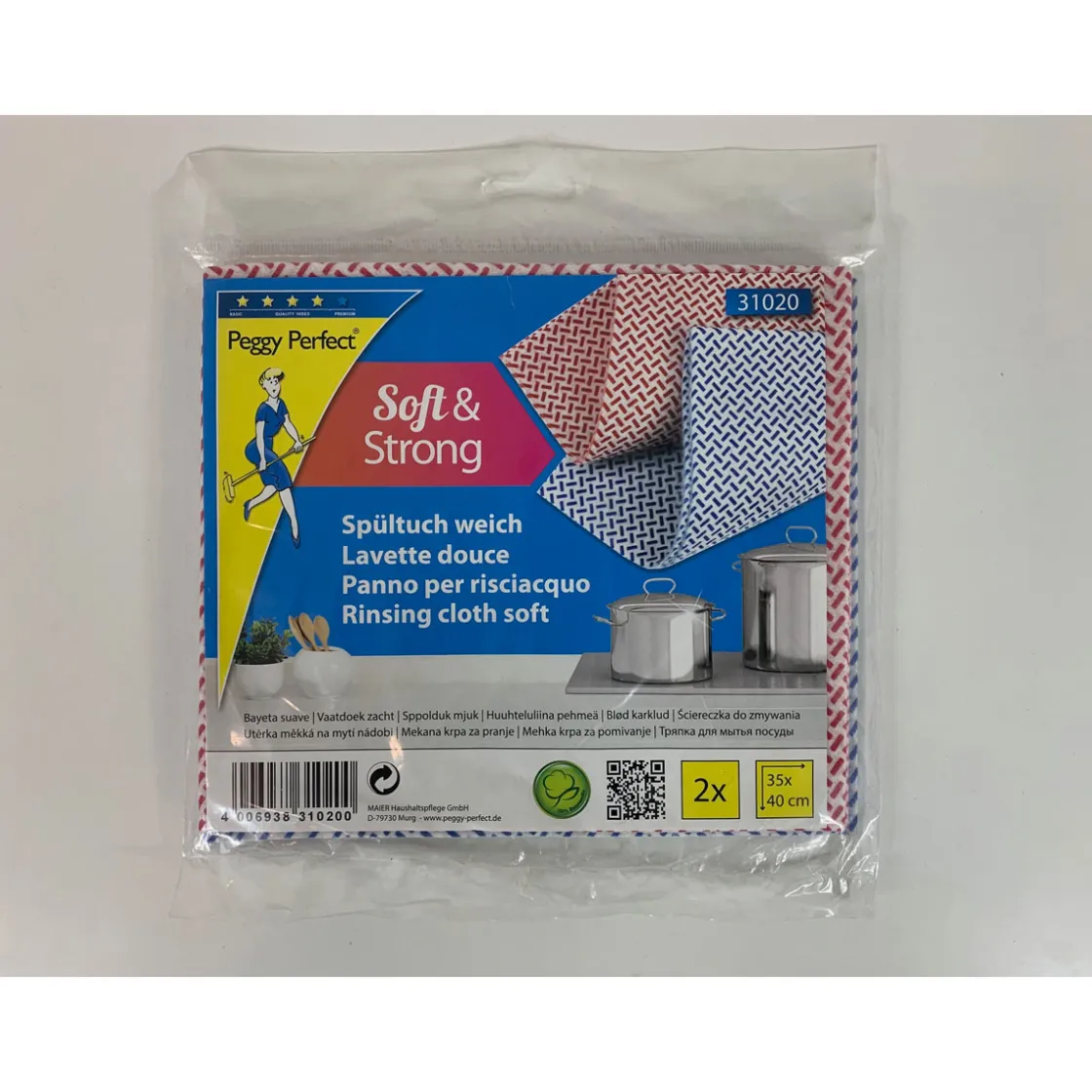 Spültuch weich 2er Pack 35 x 40 ^ Peggy-Perfect