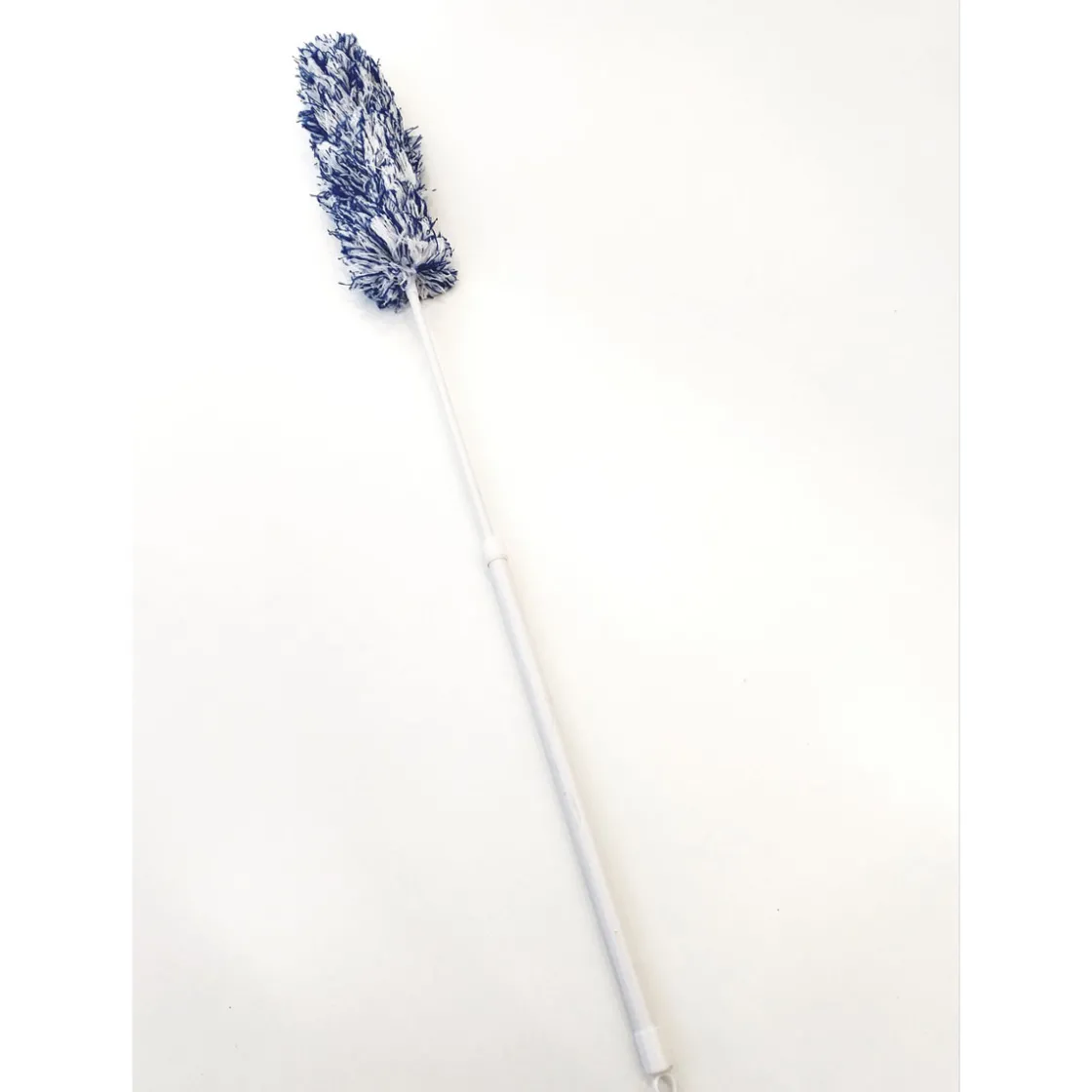 Staubwedel Mikrofaser Telestiel blau/weiß ^ Peggy-Perfect Hot