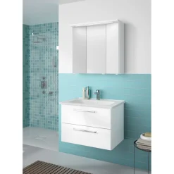 Keramikwaschtisch Trentino rechteckig 79 x 2,5 x 51,4 cm ^ Pelipal
