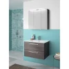 LED-Spiegelschrank Trentino inkl Leuchtmittel grau 75 x 70 x 20 cm ^ Pelipal Online