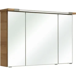 Spiegelschrank Trentino Eiche inkl LED-Aufbauleuchte ^ Pelipal Clearance
