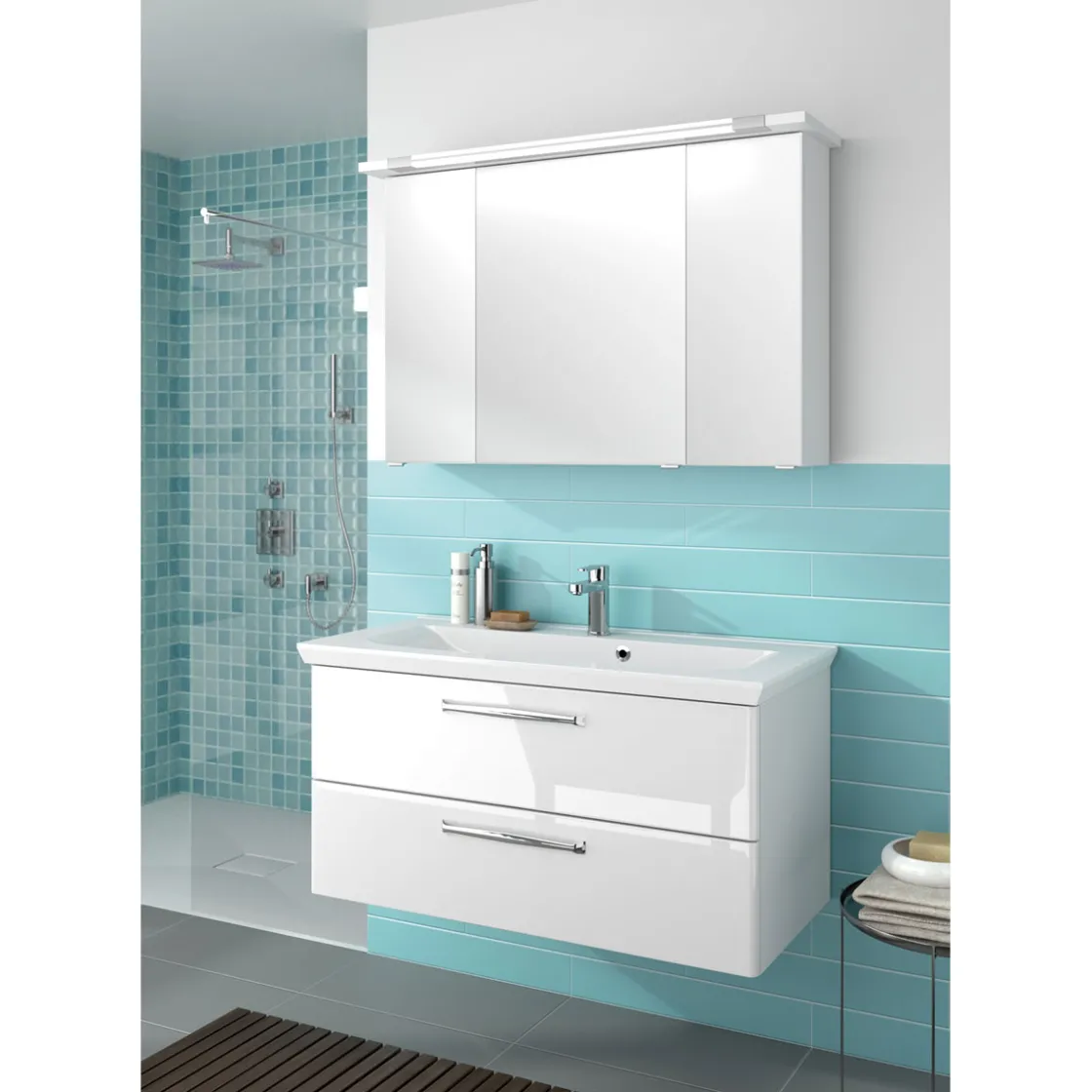 Spiegelschrank Trentino weiß 105 x 72 x 20 cm ^ Pelipal Online