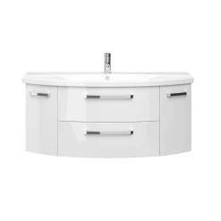 Waschtischunterschrank Asti weiß hochglanz Fokus 4010 ^ Pelipal New