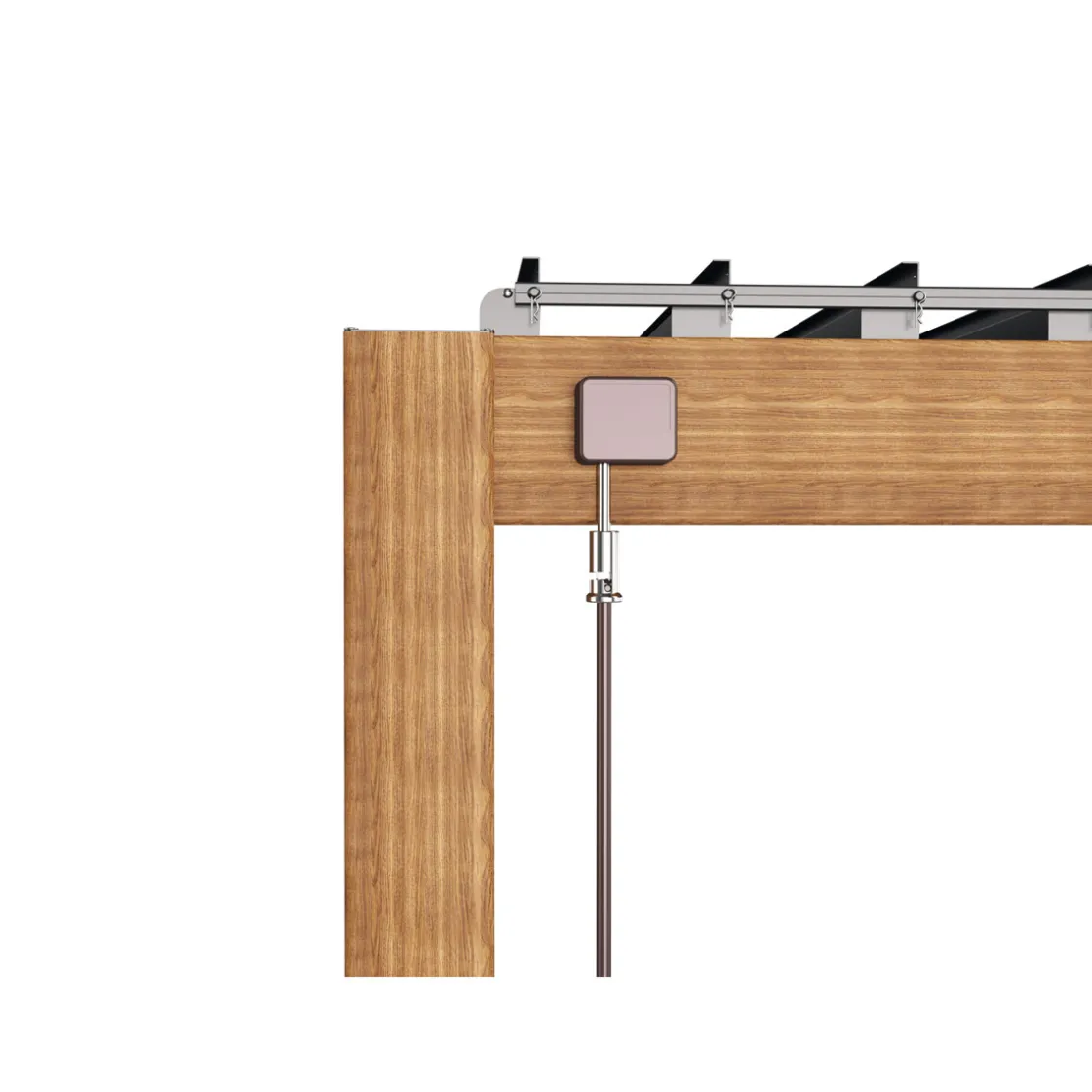 Pergola 111 Deluxe Dark Oak Holzoptik 300 x 250 x 600 cm ^