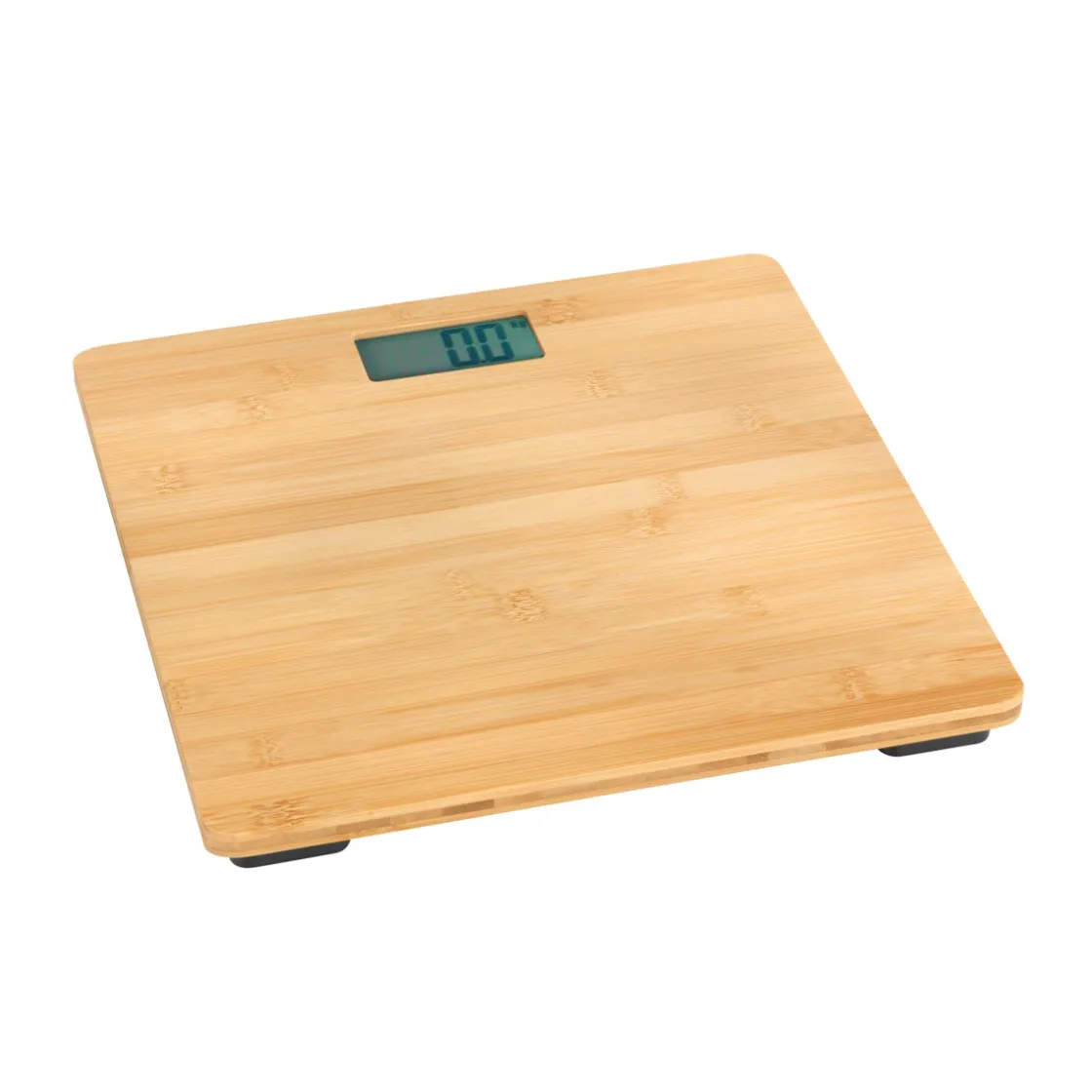 Personenwaage Bambus LCD 30x30 cm braun ^ Wenko