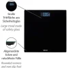 Personenwaage LED 28x28cm, schwarz ^ Wenko Outlet