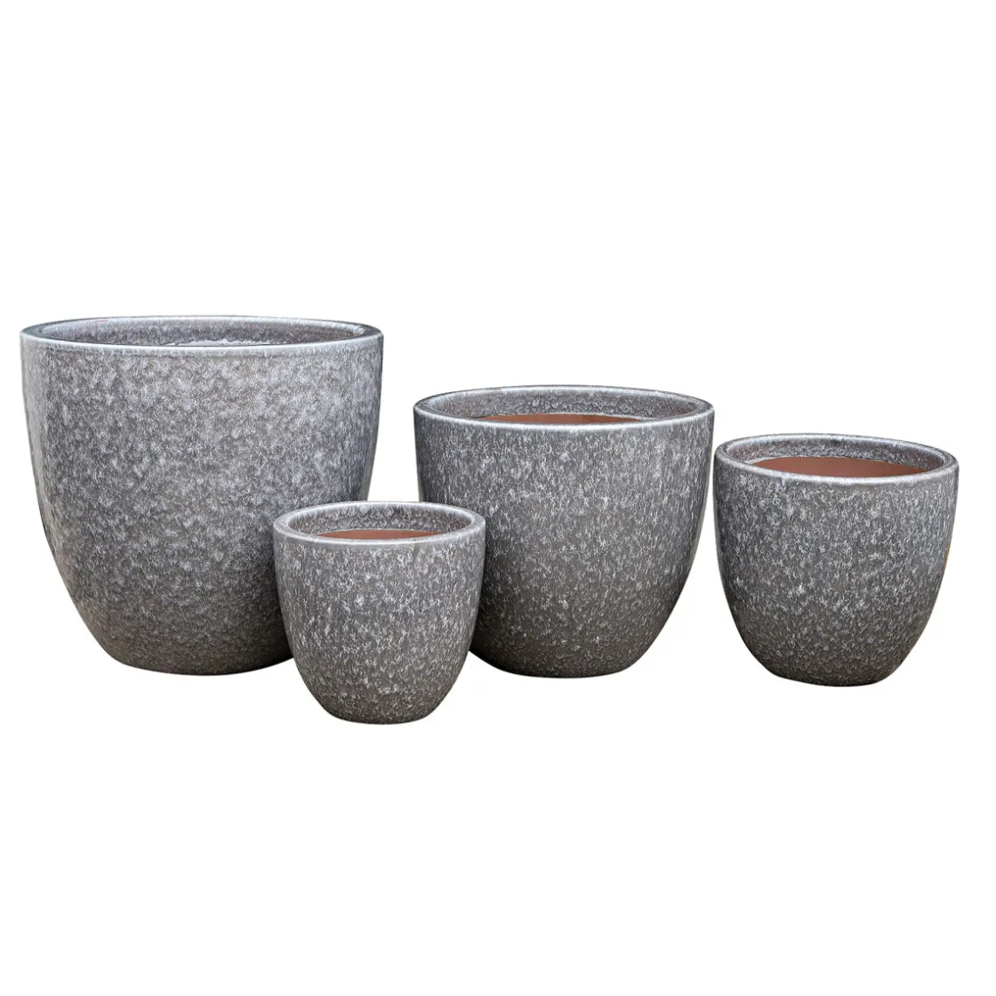 Pflanzentopfserie Glasierter Stein ^ Haveson Sale