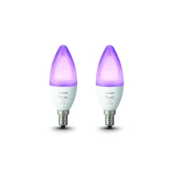 LED-Kerze White und Color 5,3W 2 Stück ^ Philips Hue Sale