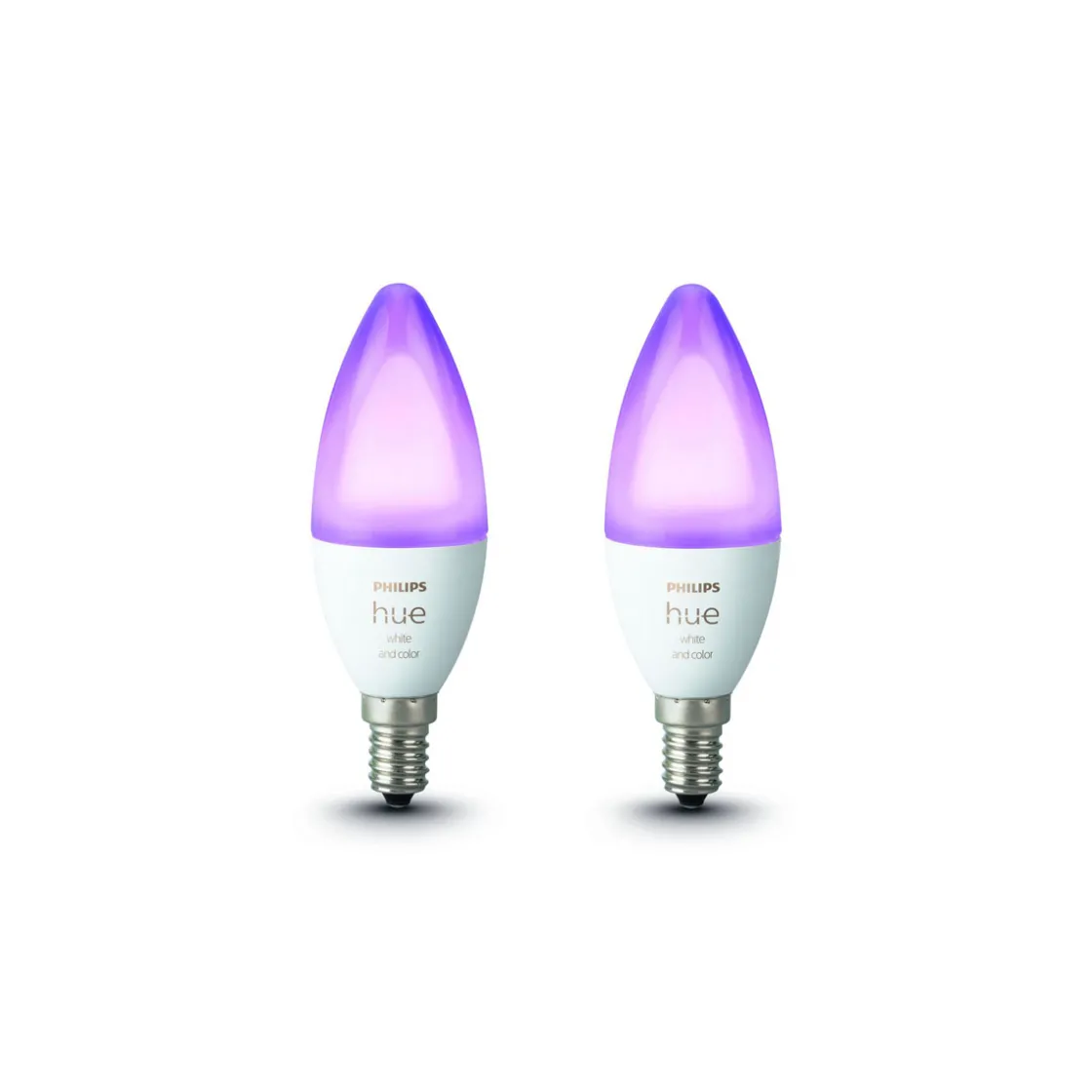 LED-Kerze White und Color 5,3W 2 Stück ^ Philips Hue Sale