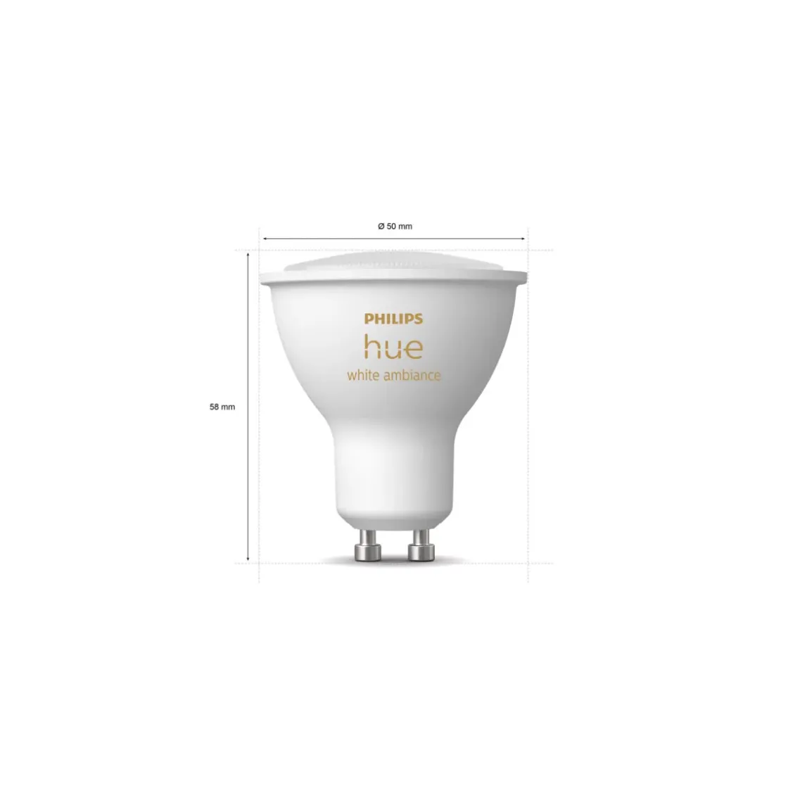 LED-Reflektor White Ambiance 2er-Set GU10 5W ^ Philips Hue Best