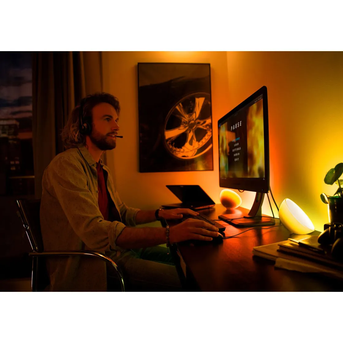 LED-Tischleuchte Go RGBW 6W weiß ^ Philips Hue Outlet