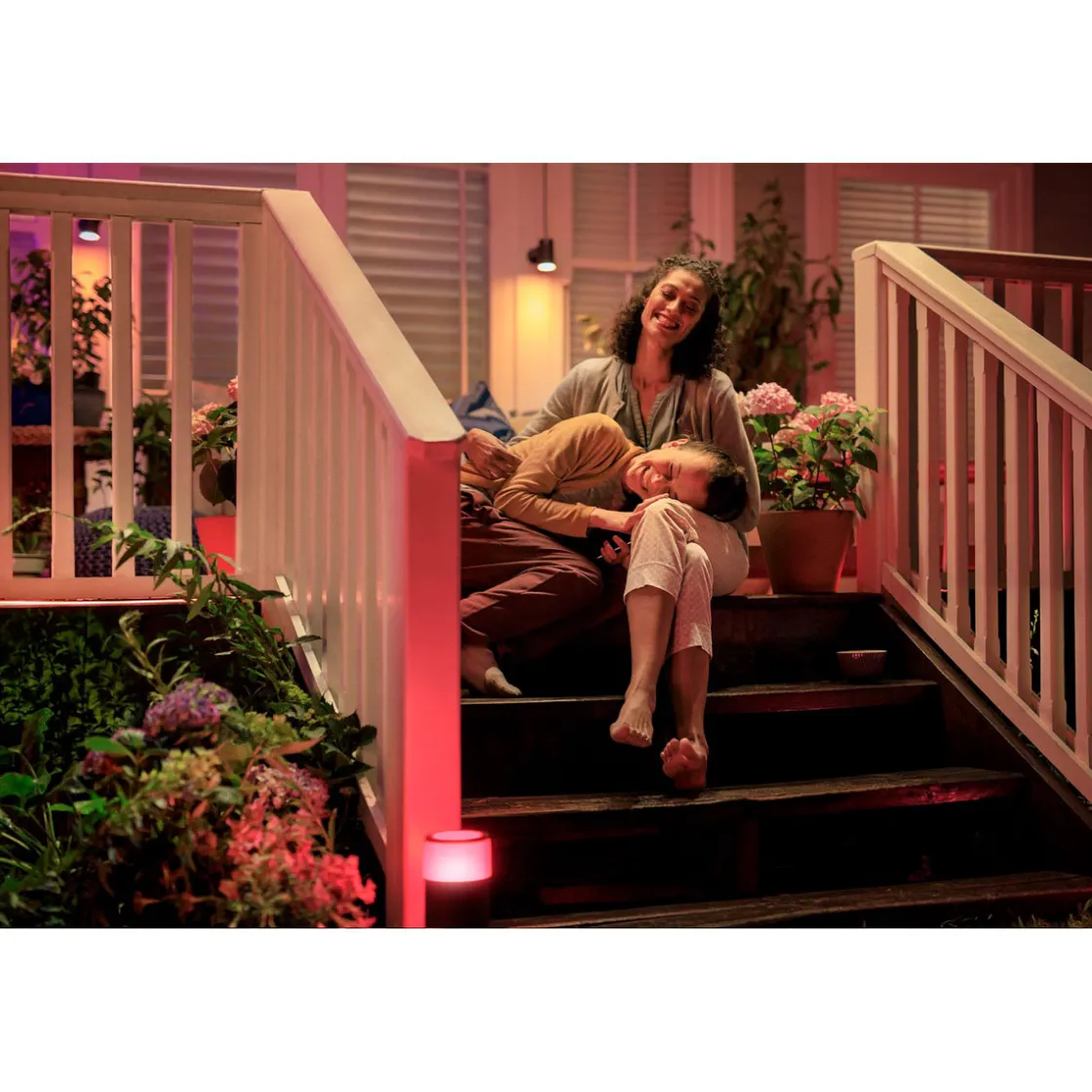 LED-Wegeleuchte Calla schwarz ^ Philips Hue Hot