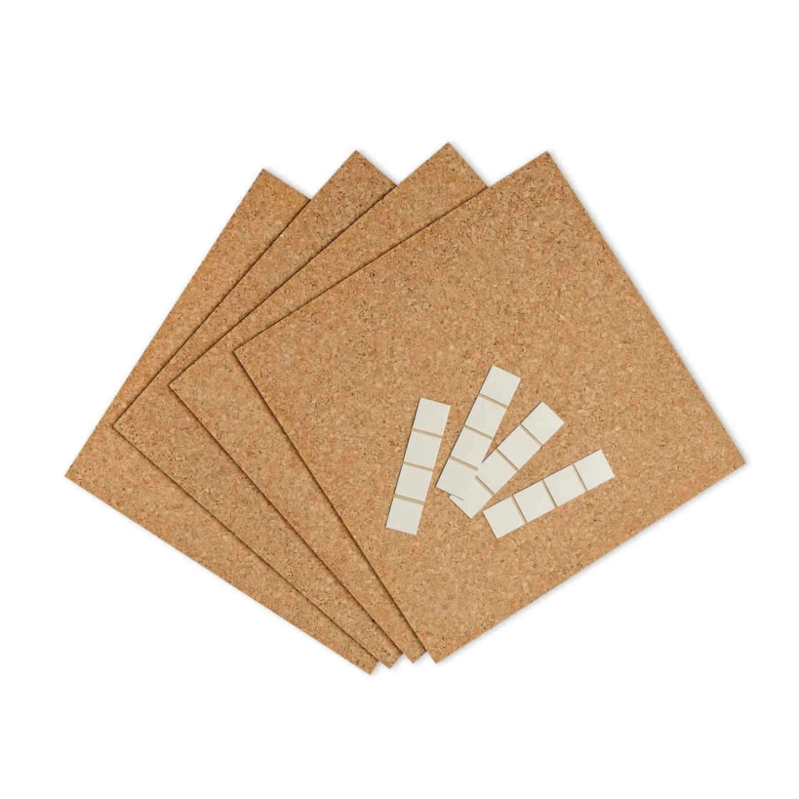 Pin-Board Kork 305 x 305 x 5 mm mit Klebepads ^ Sale