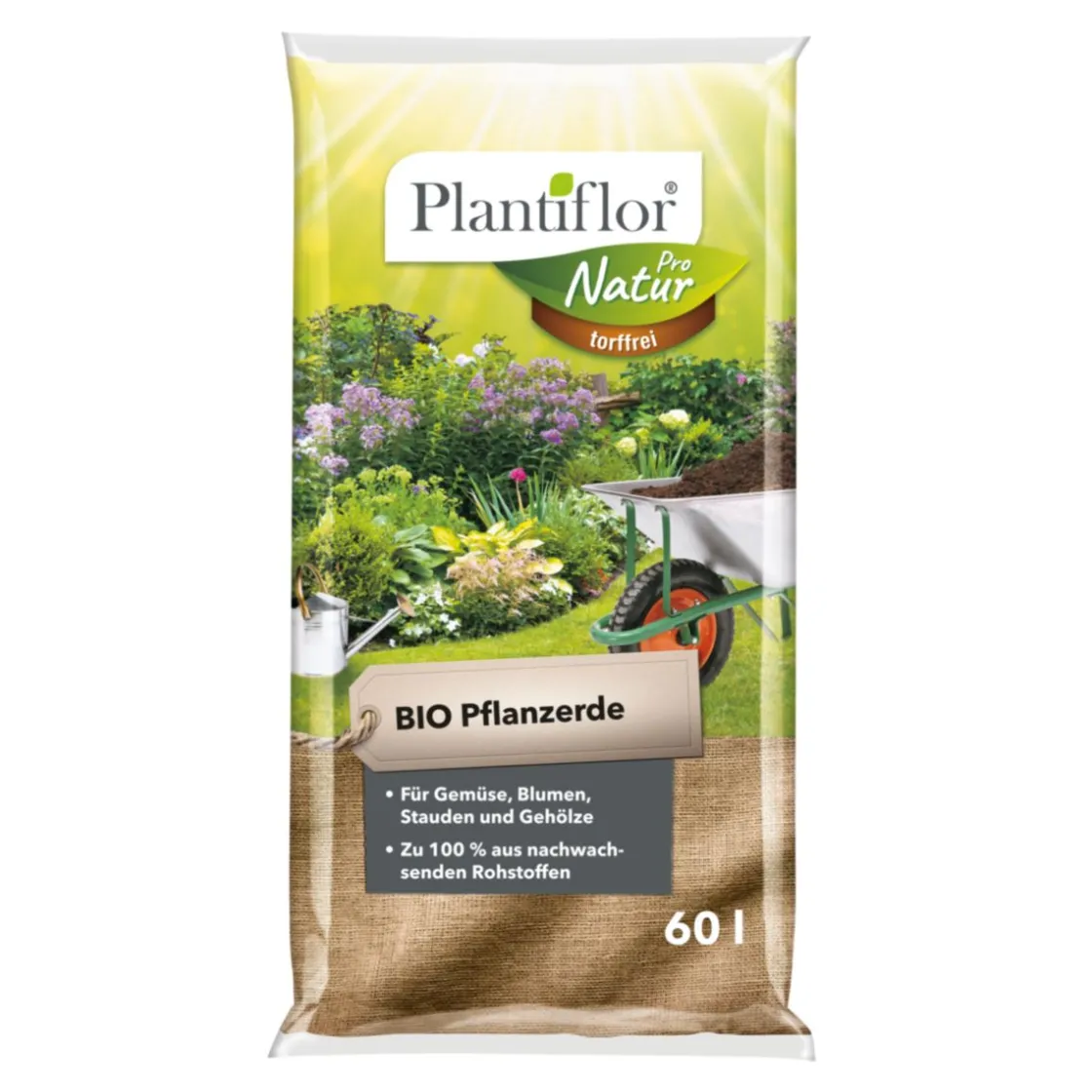 BIO Pflanzerde torffrei 60 L ^ Plantiflor Best