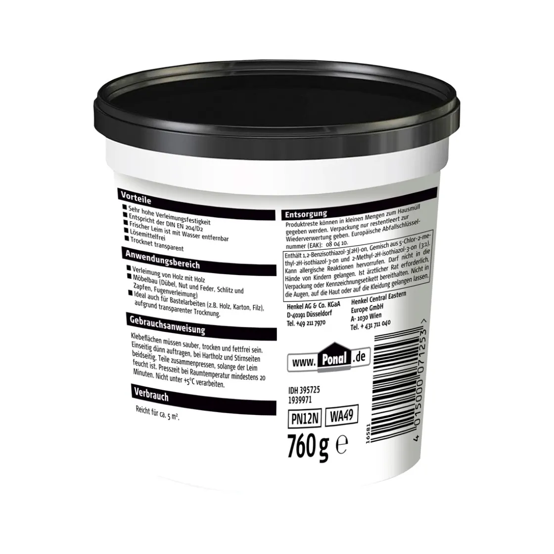 Holzleim Classic 760 g ^ Ponal Discount