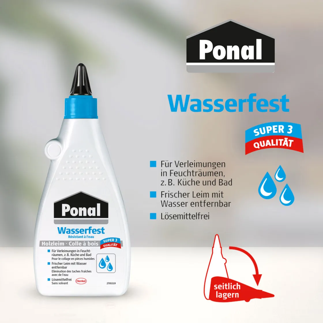 Holzleim Wasserfest 120 g ^ Ponal Discount