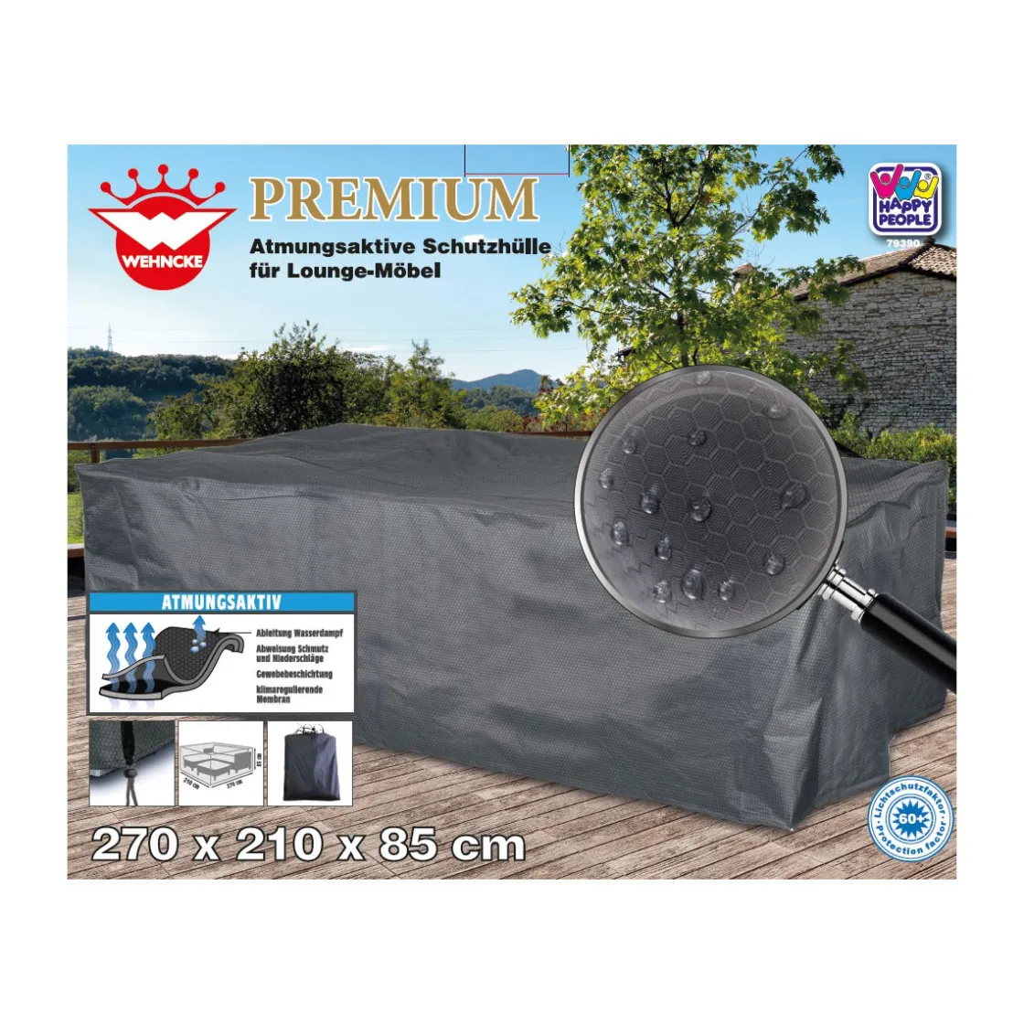 Premium Schutzhülle für Lounge-Möbel 270x210x85 cm ^ New