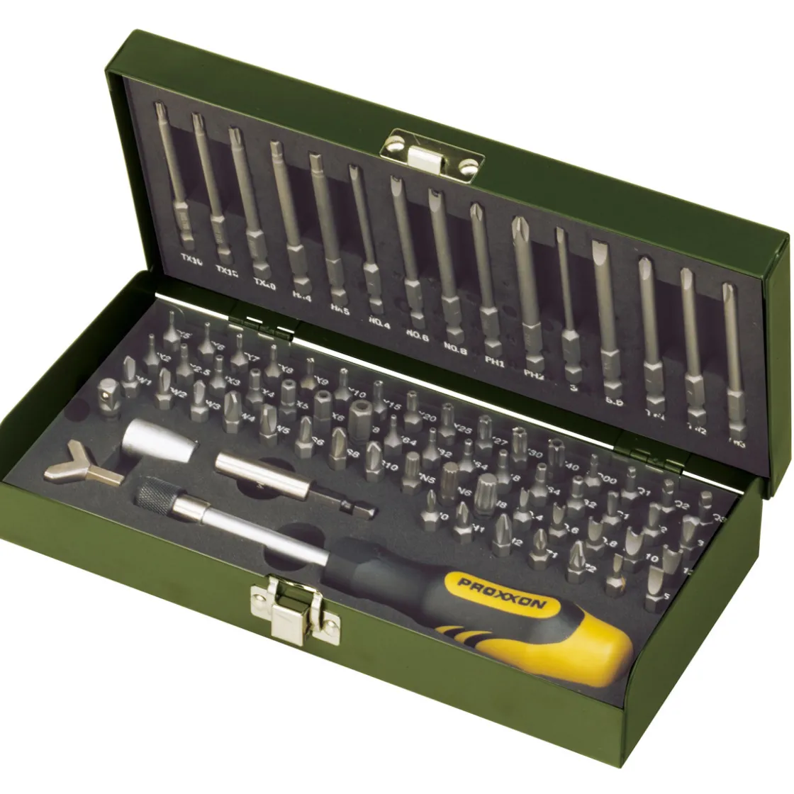 Sicherheits- und Spezialbit-Satz 1/4 Zoll 75-teilig ^ Proxxon Industrial Sale