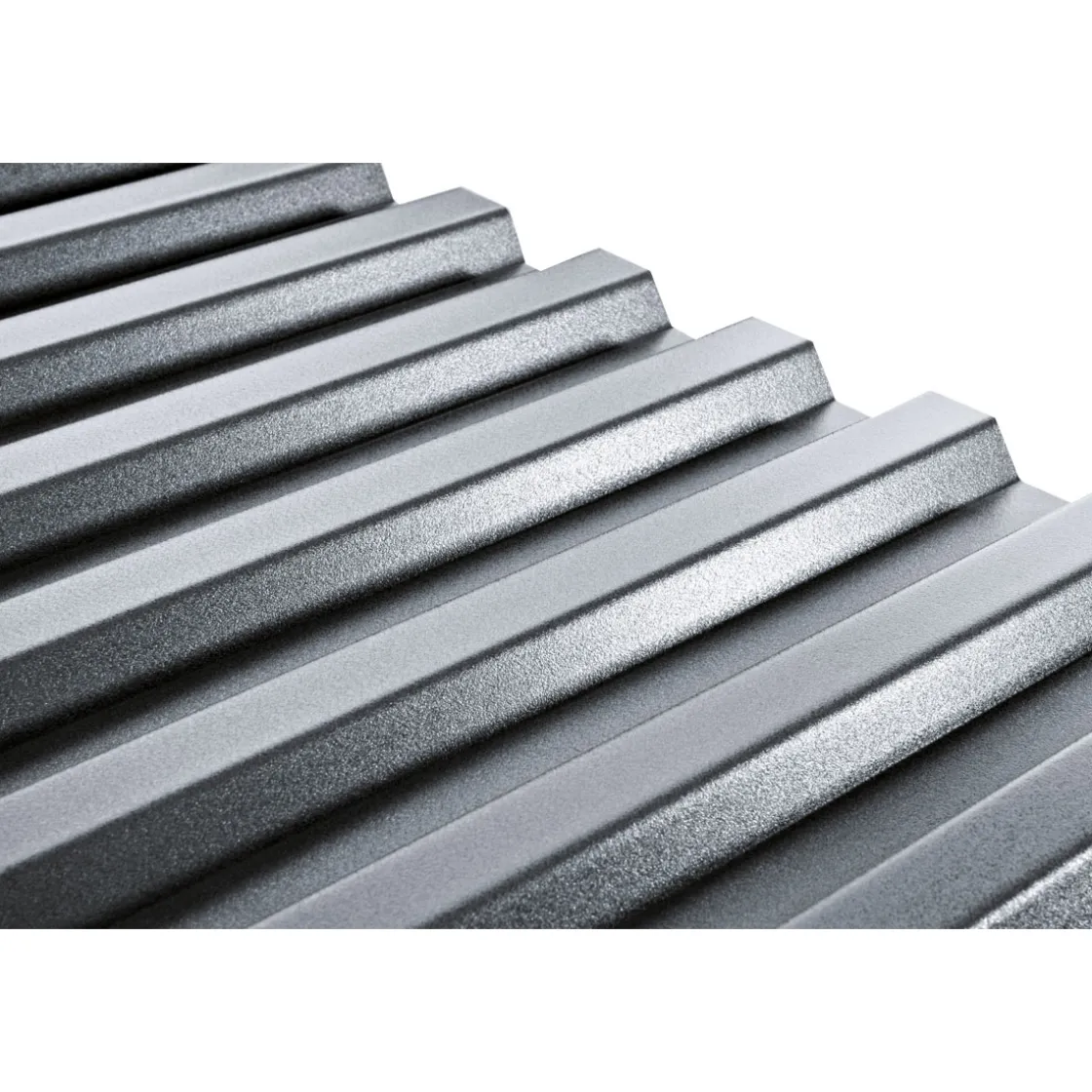 PVC Wellplatte grau Trapez 2000x900Typ 1.2, 1 St = 1,8 m2 ^ gutta Online