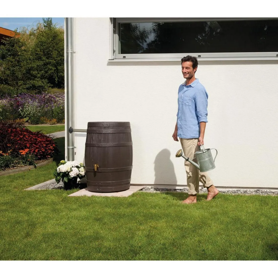 Regenfass VINO 400 L dunkelbraun ^ 4rain New
