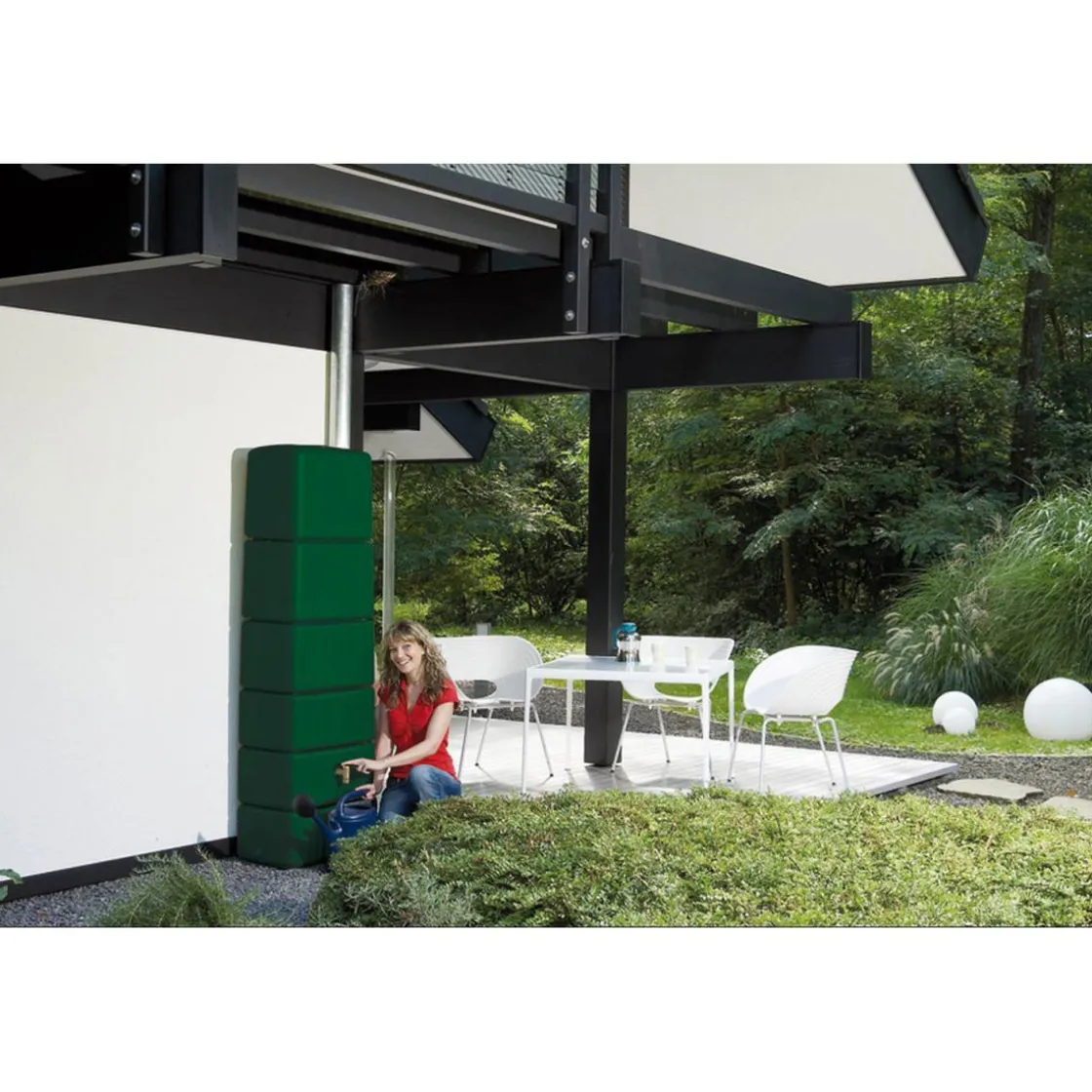 Wandtank Slim 330 L dunkelgrün ^ 4rain Hot