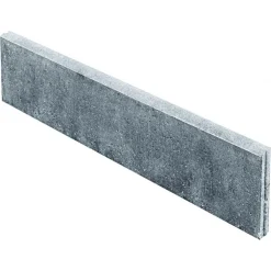 Rasenbord, grau mit Nut und Feder100x25x5 cm ^ Lusit Hot