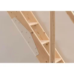 Raumspartreppe Kiel Fichte, 12 Stufeninkl. Gelaender GH bis 283,5 cm ^ Dolle Best