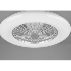 LED-Deckenleuchte Stralsund mit Ventilator weiß ^ Reality Outlet