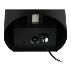 LED Wandleuchte GENIE schwarz halbrund ^ Reality Best
