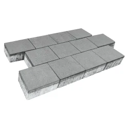 Rechteckpflaster mit Fase, grau10x20x8 cm, 50 Stk./qm ^ Lusit Online