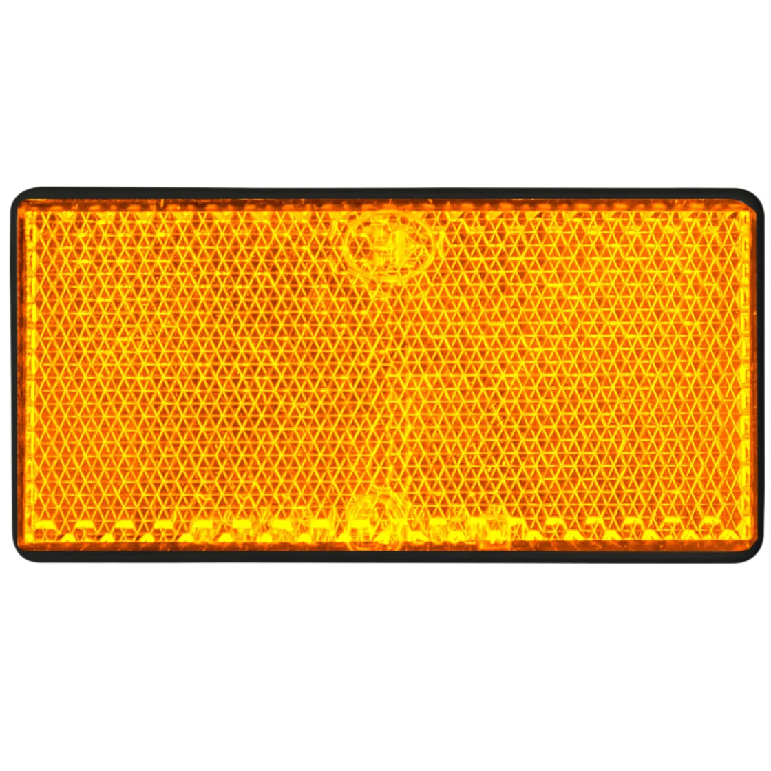 Reflektor orange viereckig 2 Stueck ^ Hot