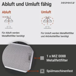 Schraeghaube CH24060SAM 60 cm ^ Respekta Sale