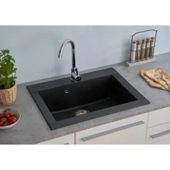 Spuele Schwarz, 66 cmTemperaturbest. bis 180 Grad C wechsels. ^ Respekta Discount