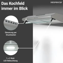 Unterbauhaube CH1259IXCNEdelstahl, 60 cm, EEK C ^ Respekta Online