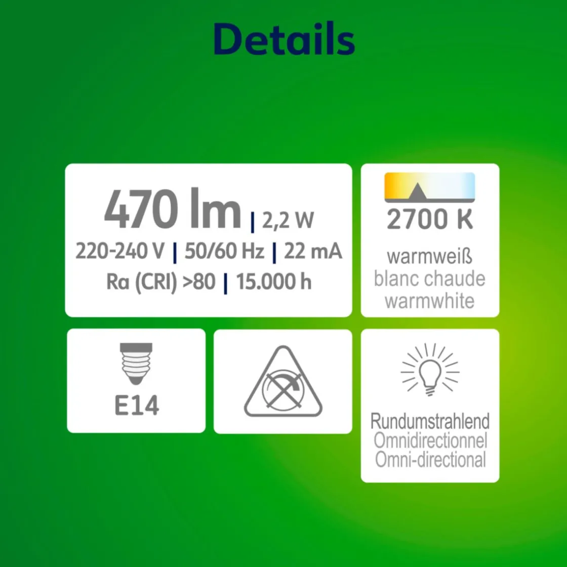 Retro LED Kerze EEK A E14E14 40W 470lm 2700K ^ Müller-Licht Outlet