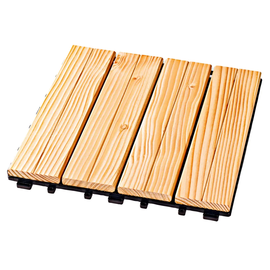 Holz-Klickfliese Douglasie braun 30 x 30 cm ^ Rettenmeier Hot