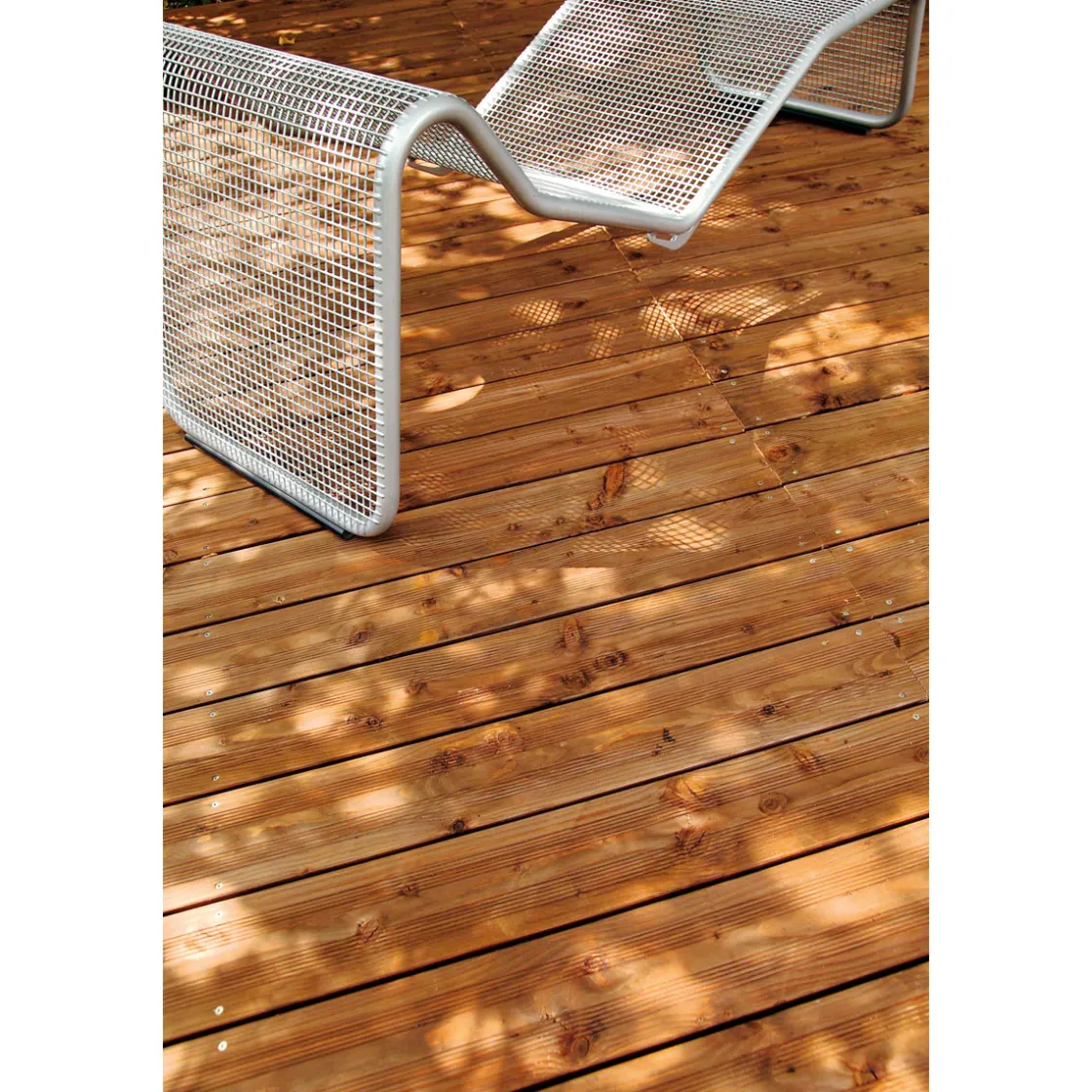 Terrassendiele Kiefer/Teak 300 x 14,5 x 2,8 cm ^ Rettenmeier