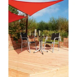 Terrassendiele geriffelt 200 x 12 x 2,1 cm ^ Rettenmeier