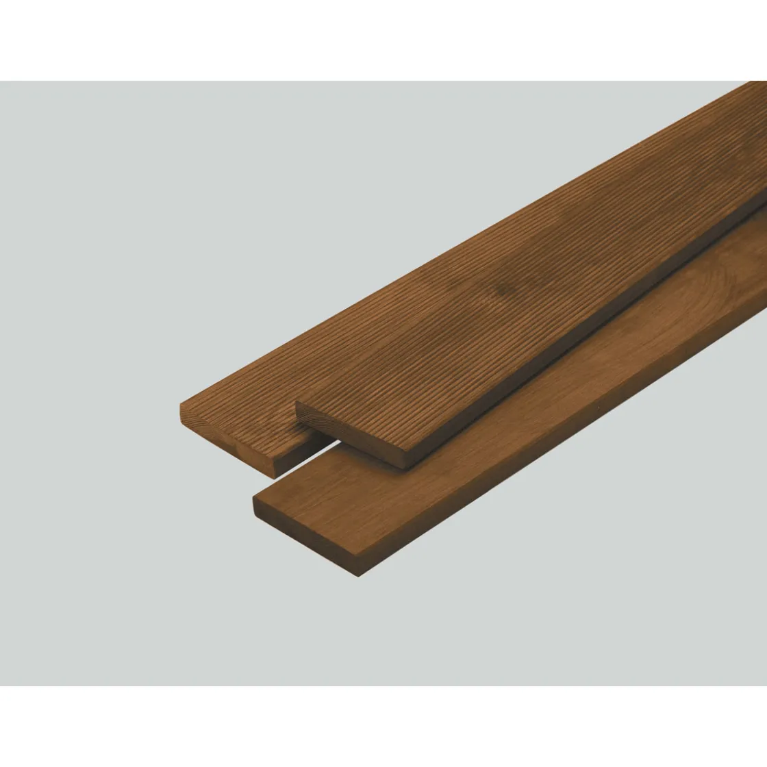 Terrassendiele Kiefer/Teak 200 x 12 x 2,1 cm ^ Rettenmeier Hot