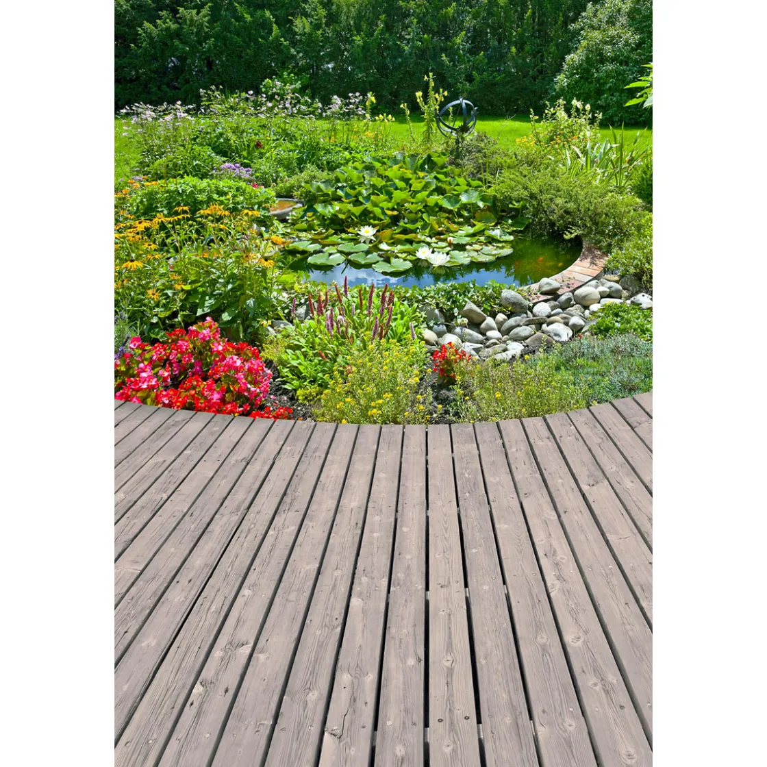 Terrassendiele Kiefer grau 200 x 12 x 2,1 cm ^ Rettenmeier Sale