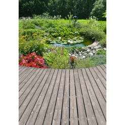 Terrassendiele grau 300 x 12 x 2,1 cm ^ Rettenmeier New