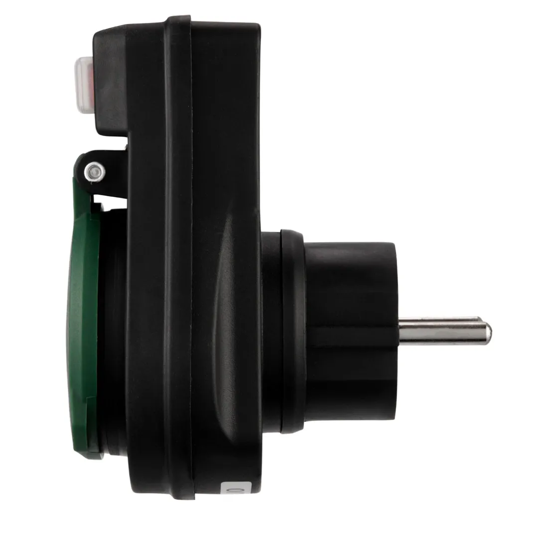 Außensteckdose mit Schalter IP44 schwarz/grün ^ REV Ritter Discount