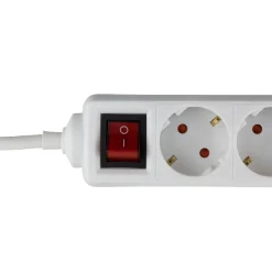 Steckdosenleiste Standard 6-fach mit Schalter 1,4 m weiß ^ REV Ritter Outlet